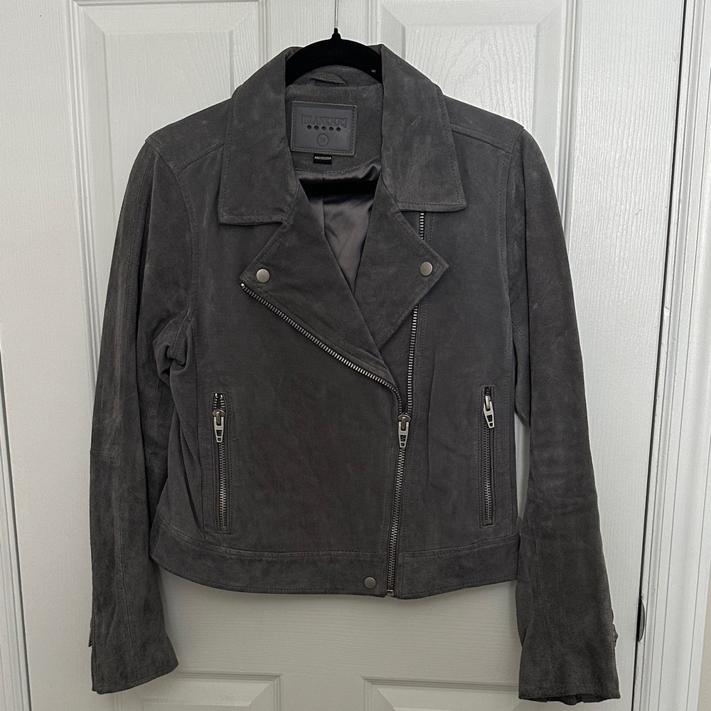 Blank NYC Women's Gray Suede Jacket- Size M